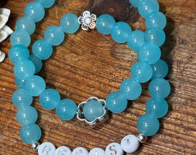 Resist & FDT Glass Bead Bracelet Set: Ally Solidarity Jewelry