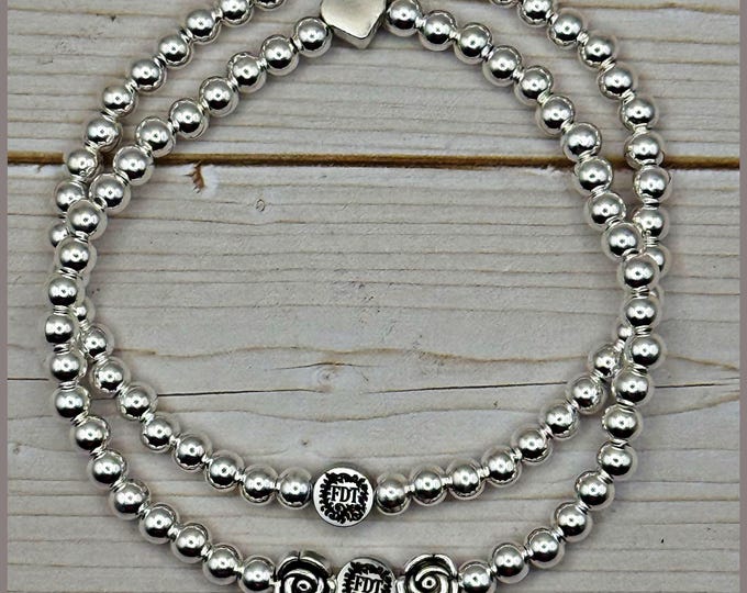 FDT Stainless Steel Fuck Donald Trump Friendship Bracelet and Free ICE whistle