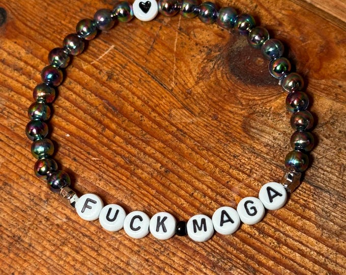F*ck MAGA Trump FDT Friendship Bracelet | Resist | Feminist | Liberal | Anti Trump | P2