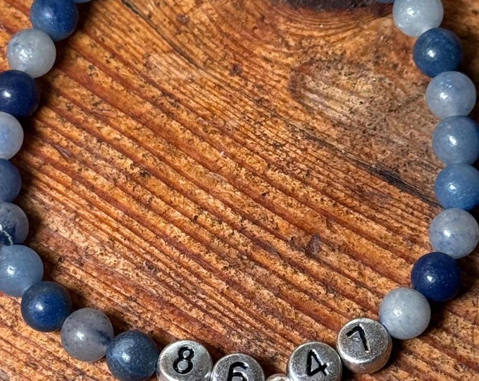 Anti-Trump Friendship Bracelet: Blue Aventurine Gemstone Beads
