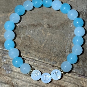 F*ck Trump Handmade Glass Bead Friendship Bracelet with Freshwater Shell Beads | FDT  F*ck Donald Trump | Choice of Colors 8mm bead