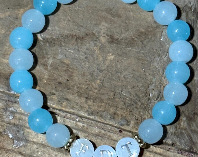 F*ck Trump Friendship Bracelet: Glass Beads & Freshwater Shell