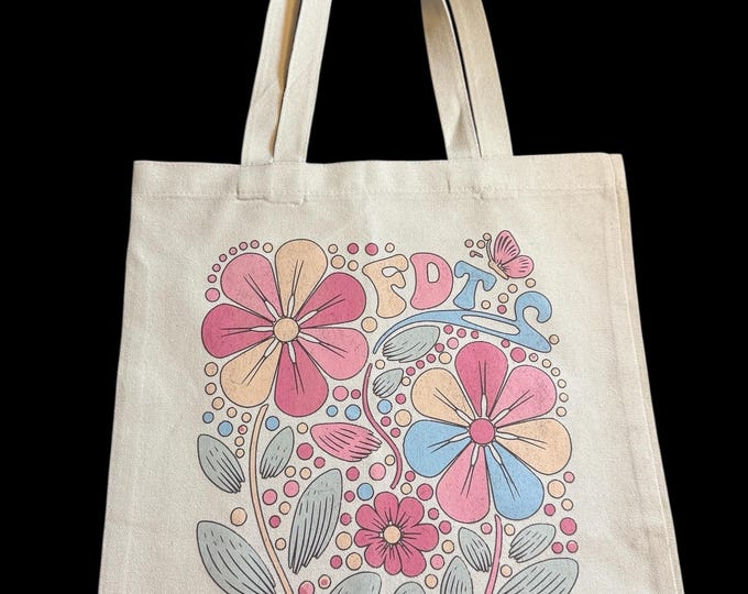 FDT Anti-Trump Canvas Tote Bag: Democrat LGBTQIA+ Reusable Grocery Bag