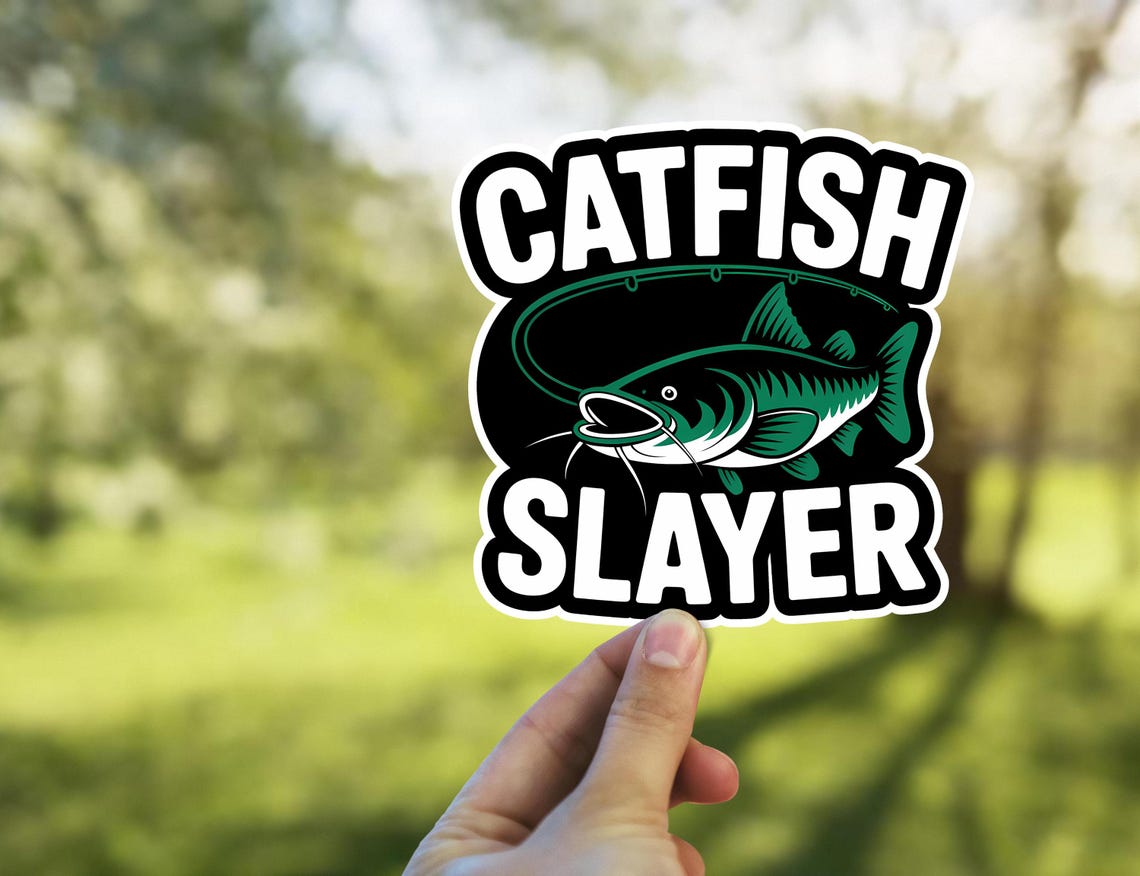 Catfish Slayer Sticker Decals for Laptops, Cars, Tumblers and More - Etsy