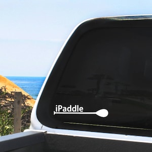 iPaddle SUP Vinyl Decal - Stand Up Paddle Boarding - Multiple sizes and colors, Indoor / Outdoor