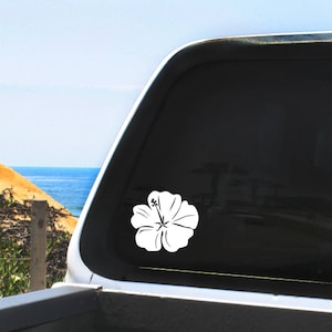 Hibiscus Vinyl Decal - Multiple sizes and colors, Hawaiian Tropical Flower
