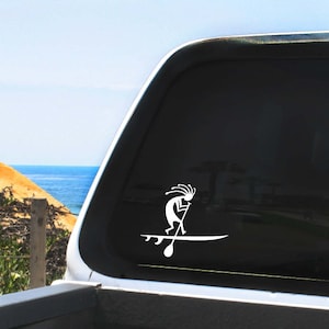 SUP Kokopelli Vinyl Decal - Stand Up Paddle Board - In multiple sizes and colors - For Vehicles, Any Smooth Non-Porous Surface