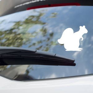 Squirrel Silhouette - Gardening Vinyl Decal - Multiple Colors and Sizes - Indoor / Outdoor Use