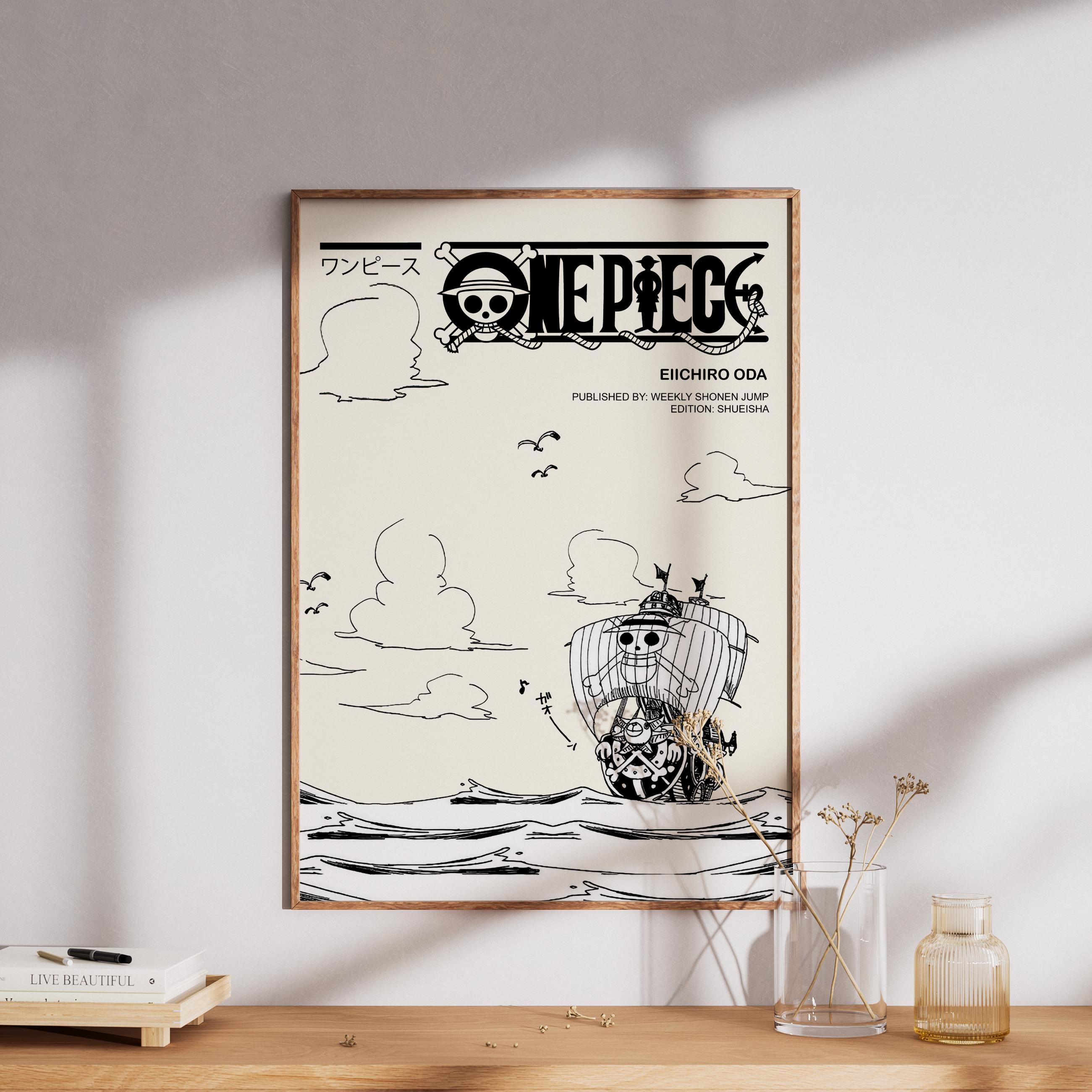 The Pirate Collection - Sunny Minimalist Manga/Anime Paper Poster