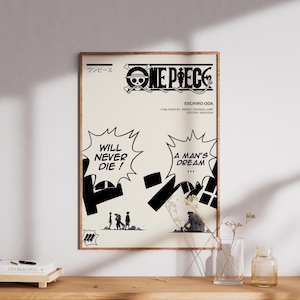 The Pirate Collection - Poster di carta minimalista Manga/Anime del sogno di un uomo