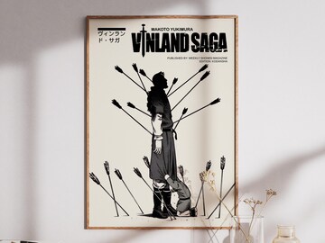 The Vagabond Collection - Water Swordman Musashi Minimalist Manga/Anime Paper Poster