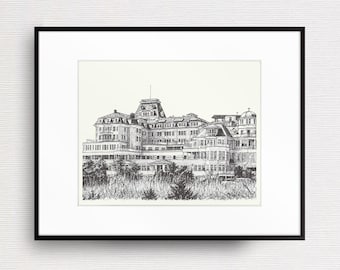 Custom Wedding Venue Drawing – Unique Anniversary Gift, Framed Original Fine Art Drawing of Wedding/Engagement, Thoughtful Wedding Present
