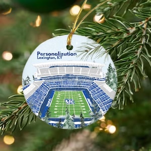 Keramisch ornament voetbalveld Universiteit van Kentucky: aquarelontwerp