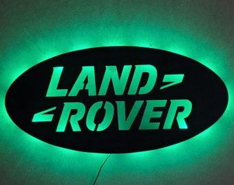 Luces LED Land Rover / Lámpara decorativa / Garaje / Mancave / Logotipo Land Rover
