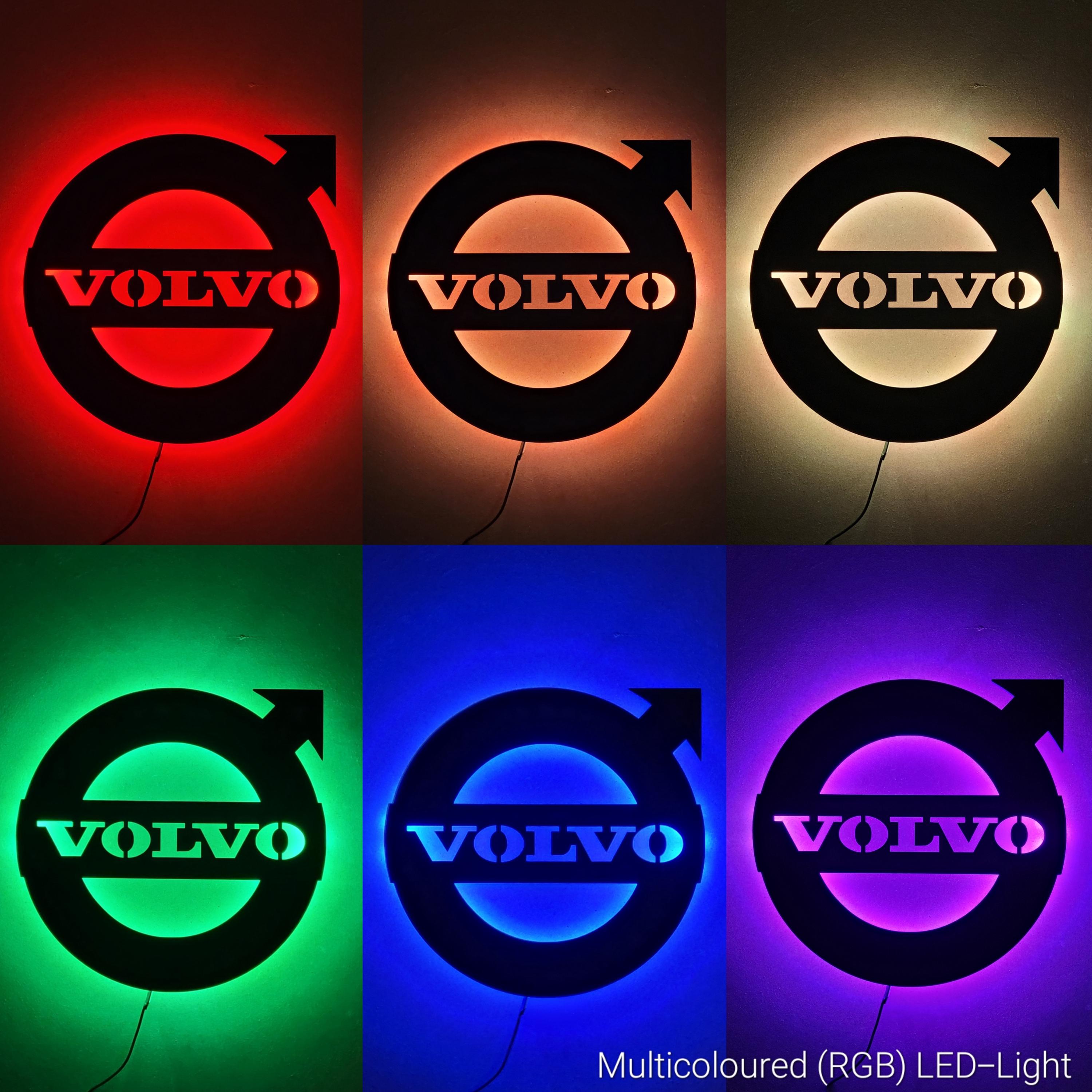 Volvo Led Sign Volvo Led-verlichting | Wanddecoratielamp | Garage / Mancave | Volvo ...
