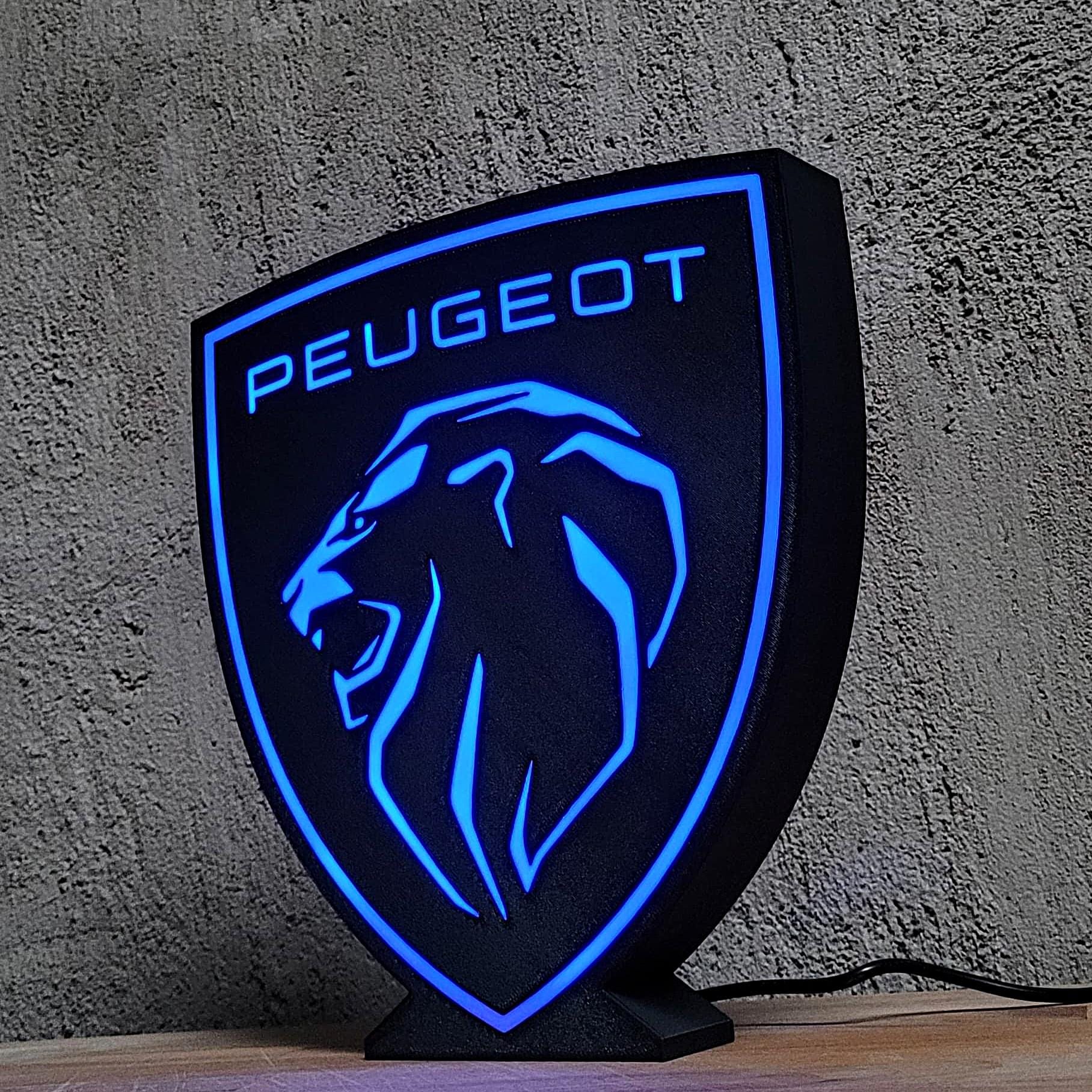 Enseigne lumineuse peugeot d'occasion - Collection