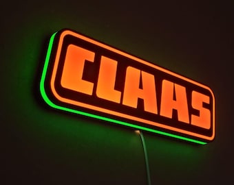 Lámpara de pared LED Claas con retroiluminación