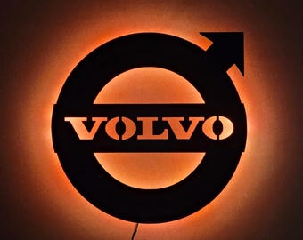 Volvo LED-verlichting | Wanddecoratielamp | Garage / Mancave | Volvo-logo