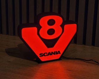 Scania V8 ledlamp: RGB-decoratielamp met afstandsbediening