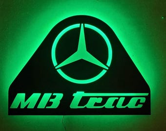 Mercedes / MB Trac ledverlichting / Wanddecoratielamp / Garaje / Mancave / Logobord