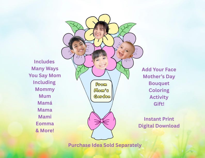Mami Printable What's Your Mom Name Game, Mother's Day Activity, Printable Sign ...