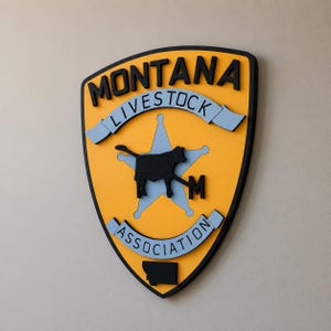 Livestock Agent Patch | Yellowstone || Wood Wall Sign | Hand Painted Decor