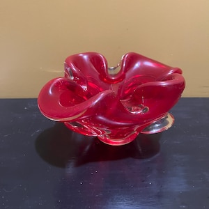 vintage Lothringen /Chalet Art Glass Zigarrenaschenbecher / Konfektaschenbecher.