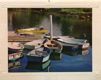 Cape Cod Dories and West Harbor photo card set of 2 cards.