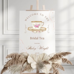 Tea Party Bridal Shower Sign | Tea Party Baby Shower | Tea Party Sign | Tea Party for Bridal or Baby Shower  |  Bridal Shower Welcome Sign