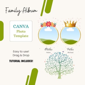 Instant Download Family Photo Album Template - Editable Canva Scrapbook Design - Turn Precious Memories into a Timeless Keepsake