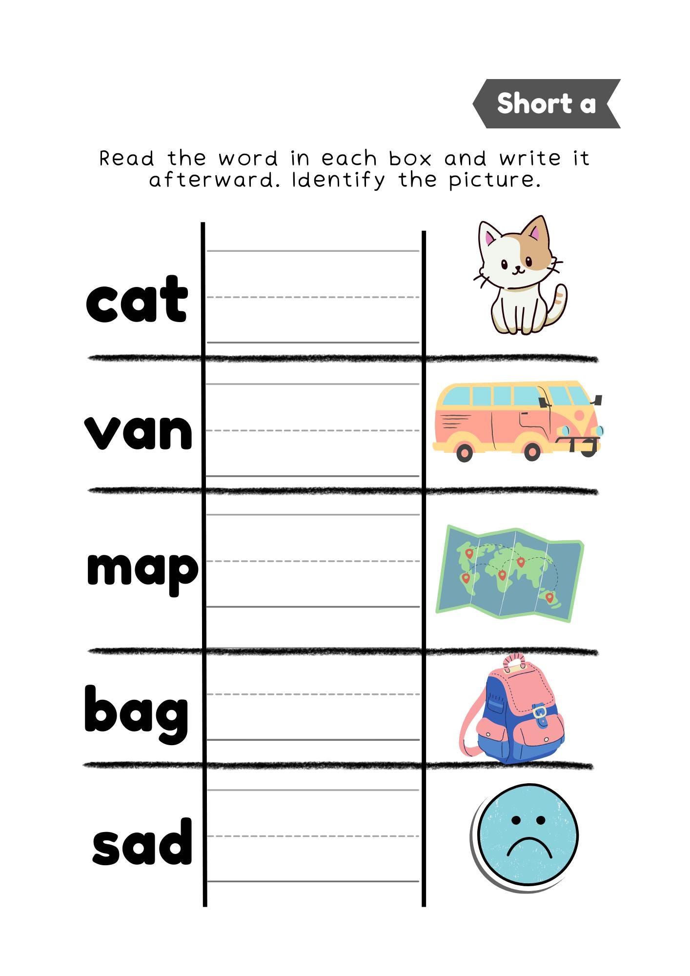 Children's Workbook Learning to Write - Etsy