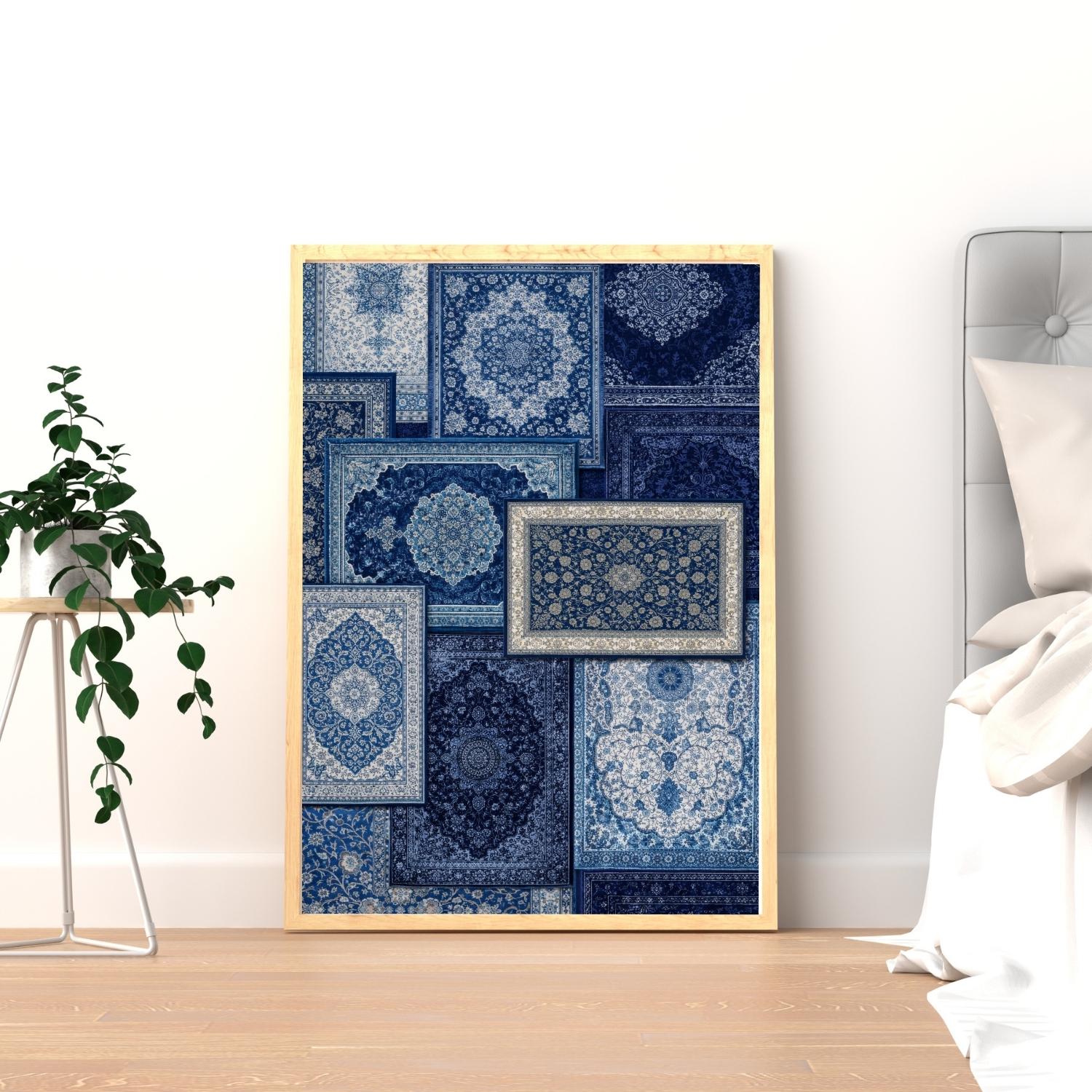 Collage Rug Persian Rug Collage Printable Wall Art | Vintage Oriental Rugs ...