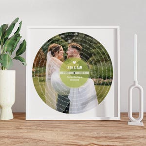 Letras personalizadas impressas, música da primeira dança, música de casamento, aniversário de papel, presente para casais, presente de aniversário