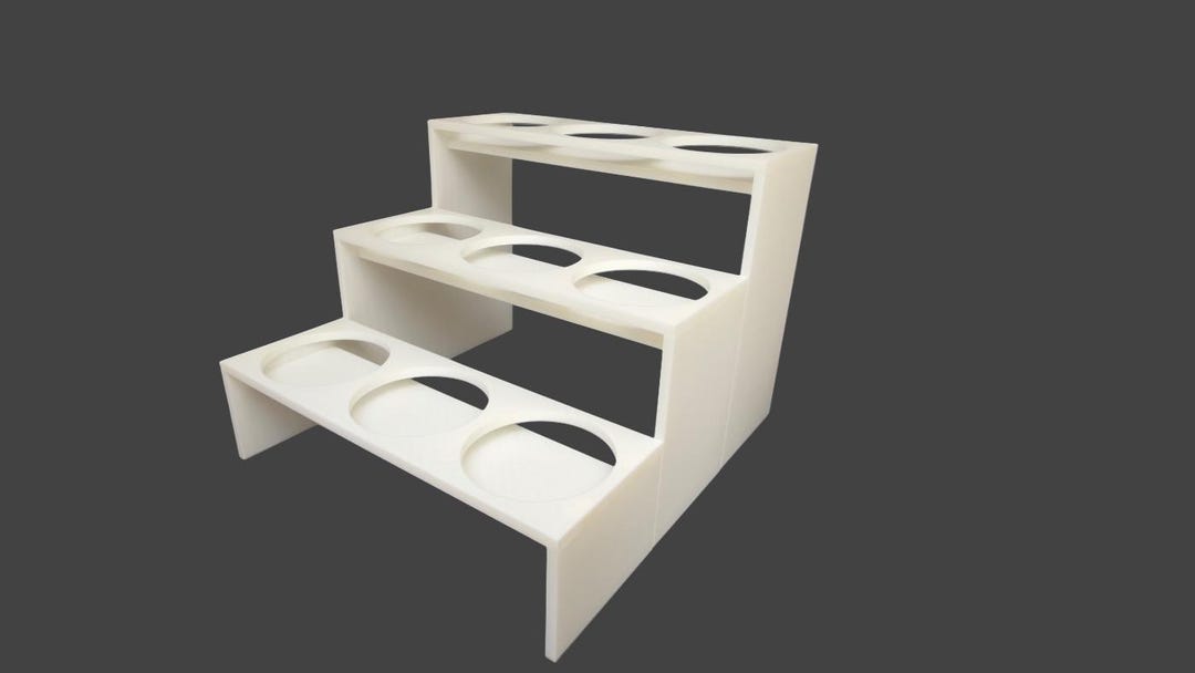 Cup Collection Display Riser | Tiered Stadium Stand for Tumblers ...