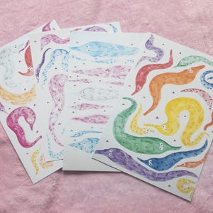 Impresión de gusano del orgullo en una cuerda