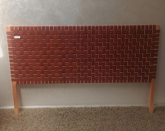 Custom Leather Headboard | King/Queen, Wall-Mount or Freestanding, Artisan Crafted, Luxury headboard.