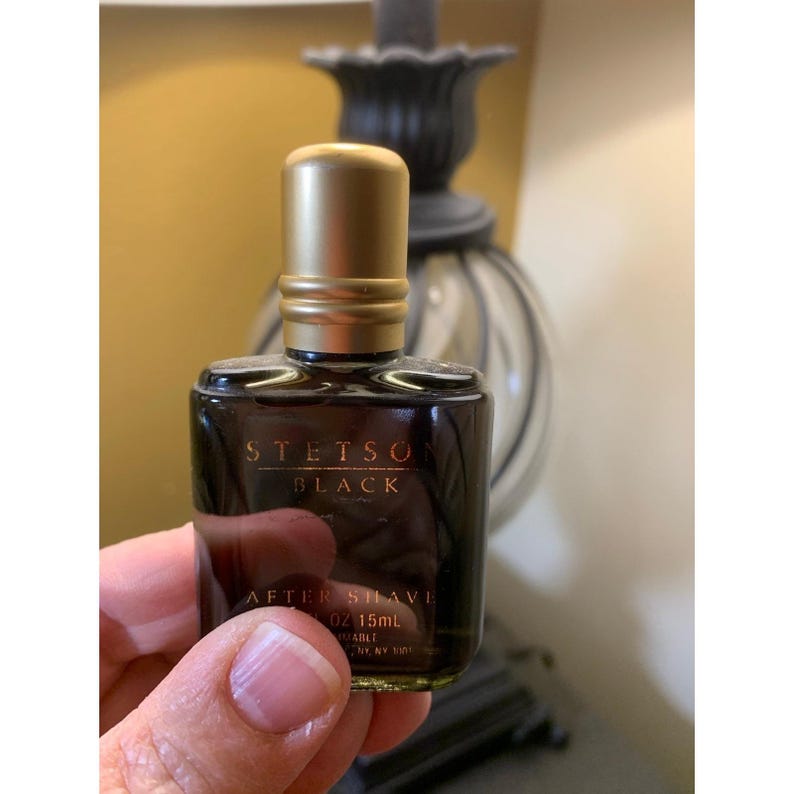 Vintage Coty STETSON Rich Suede & Black After Shave MINI Travel Size 0.5 Oz image 6