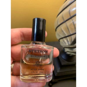 Vintage Coty STETSON Rich Suede & Black After Shave MINI Travel Size 0.5 Oz image 2