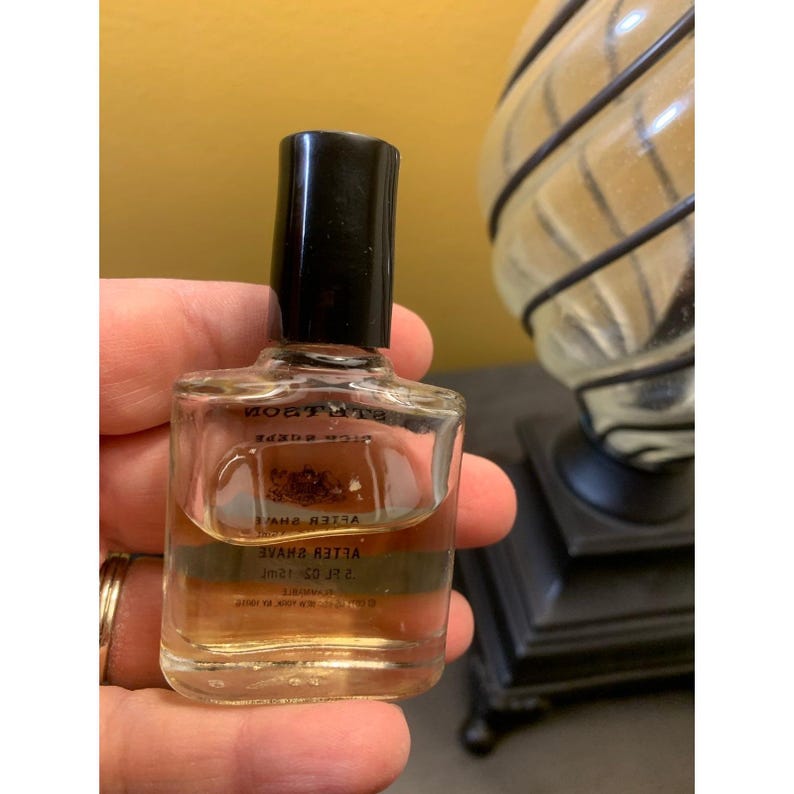 Vintage Coty STETSON Rich Suede & Black After Shave MINI Travel Size 0.5 Oz image 3