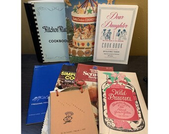 Vintage 7 Jellies Church Freezing Betty Dinners Food Cookbooks