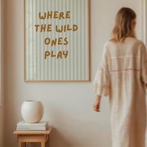 Arte "Donde juegan los salvajes" / Lámina para la habitación infantil / Decoración para sala de juegos con temática de la selva