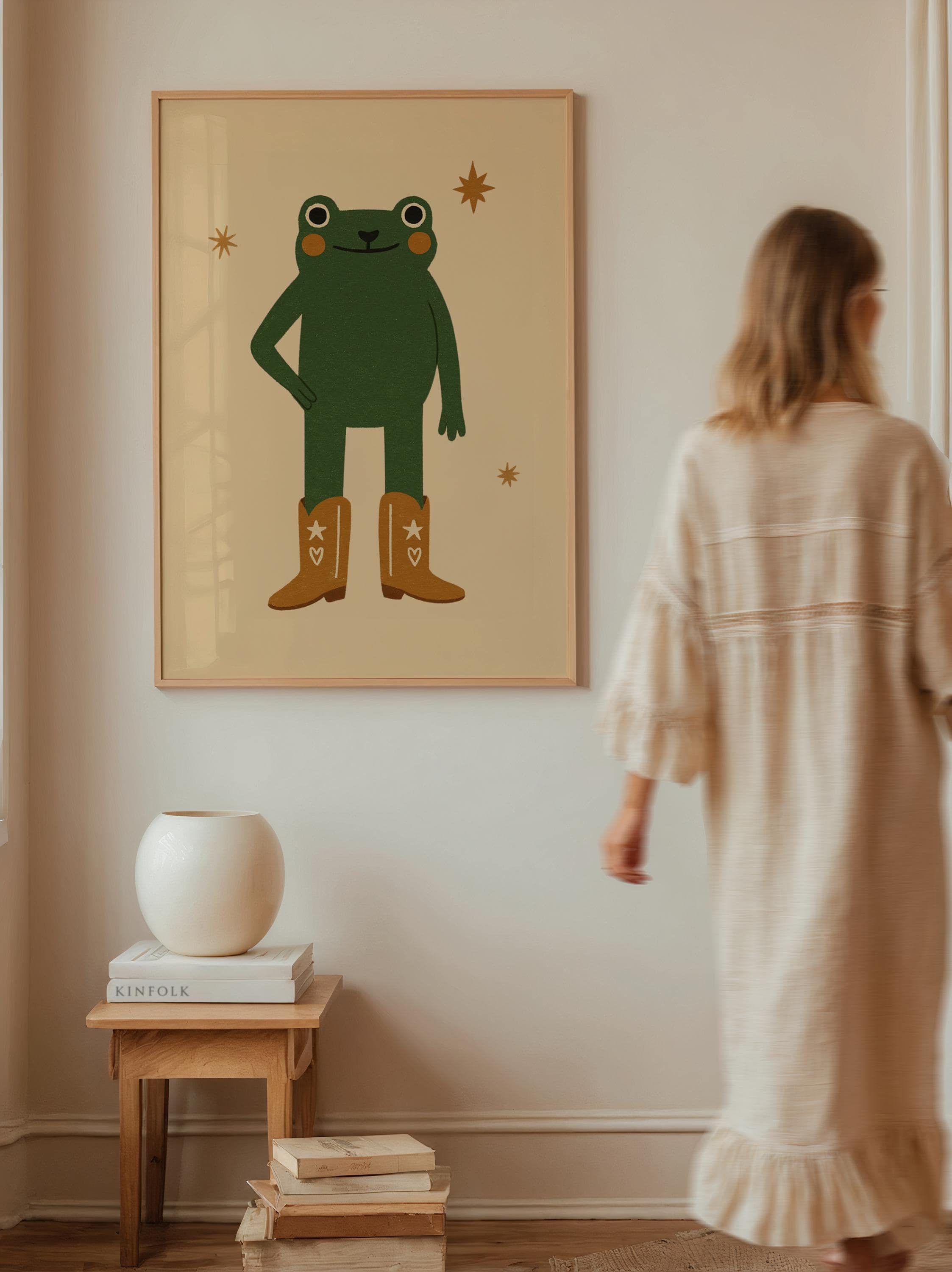 Rana divertente ritratto eccentrico stampa artistica poster immagine da parete animali vestiti con abiti da persone vintage A4 A3 A2 A1 STAMPATO IN QUALSIASI FORMATO - Italia