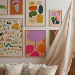 Hello Love Bugs Digital Wall Art – Cute Insect Printable for Nursery ...