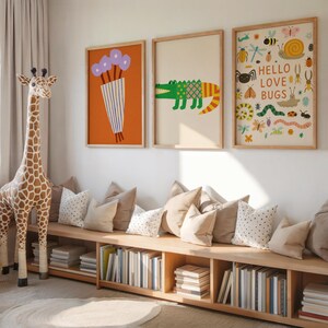 Hello Love Bugs Digital Wall Art – Cute Insect Printable for Nursery ...