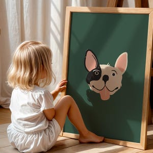 French Bulldog Art Print – Whimsical Dog Lover Wall Decor