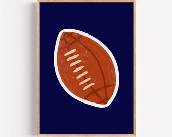 Lámina de fútbol para habitación infantil - Decoración deportiva para guardería (descarga digital)
