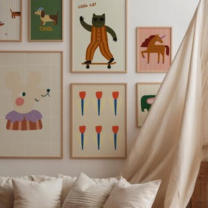 Funny Crocodile Print – Unframed Canvas, Safari Nursery Art image 8