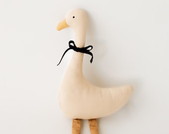 Goose Plush Toy | Soft Stuffed Animal | Kids Nursery Farmyard Toddler Crib Room Decor