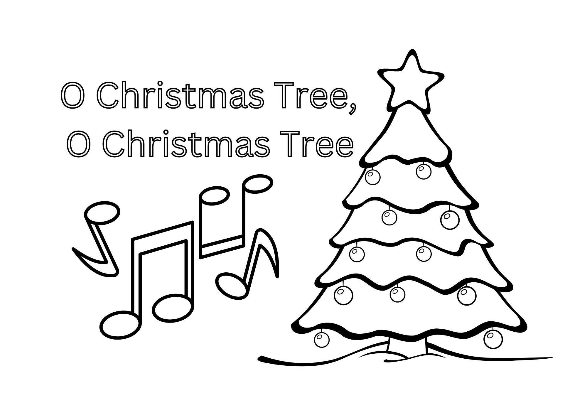 Christmas Coloring Page Etsy