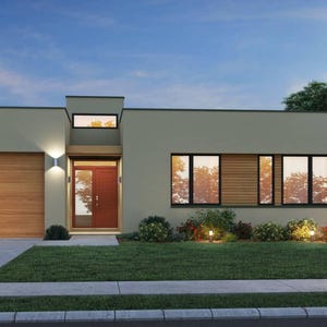 Mesa Southwest Modern House Plan 1107 | 1,944 Sq. Ft. | 3 Bed, 3.5 Bath | Complete Construction Drawings | 5 Printed Blueprint Sets